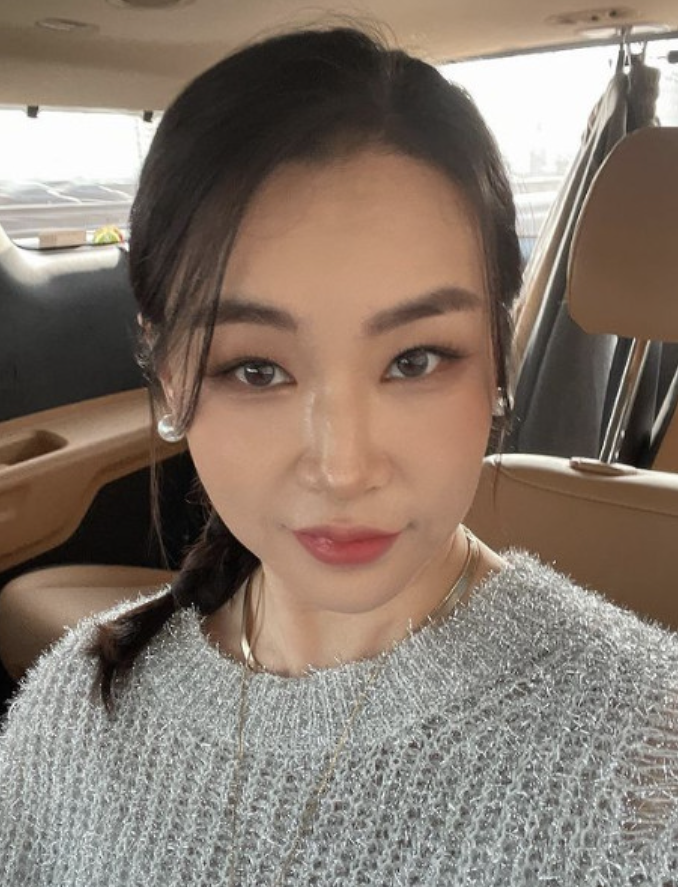  배윤정 차안 셀카