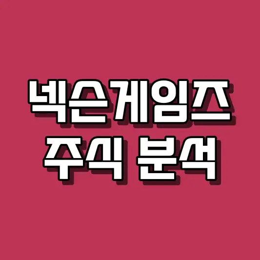 넥슨게임즈 주식 분석