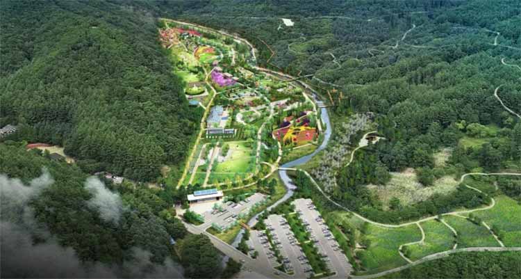 지방정원 참조사진(2023년 준공되는 음성의 봉학골 조감도)