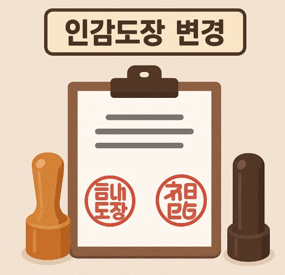 인감도장변경이미지