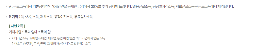 소득인정액 계산법