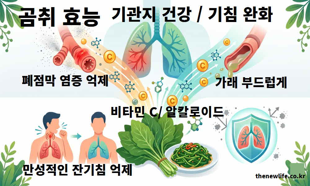 곰취 효능 기관지 건강 기침 완화