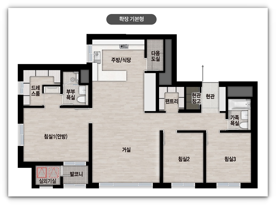 영통자이 센트럴파크 평면도 안내