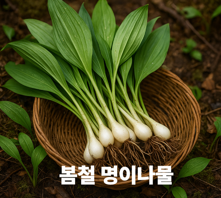 면역력강화 피로회복 노화예방 변비해소 명이나물 효능 영양성분 보관법