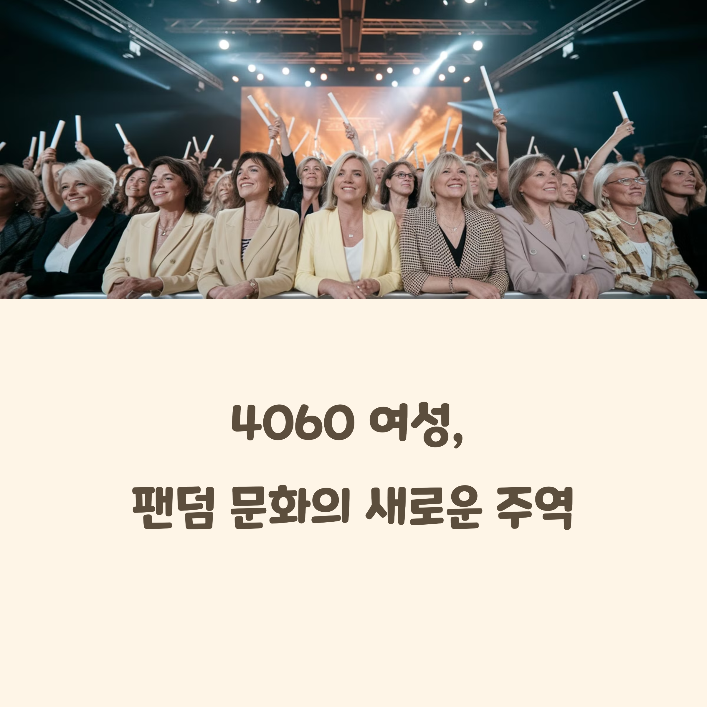 4060 여성팬덤 문화