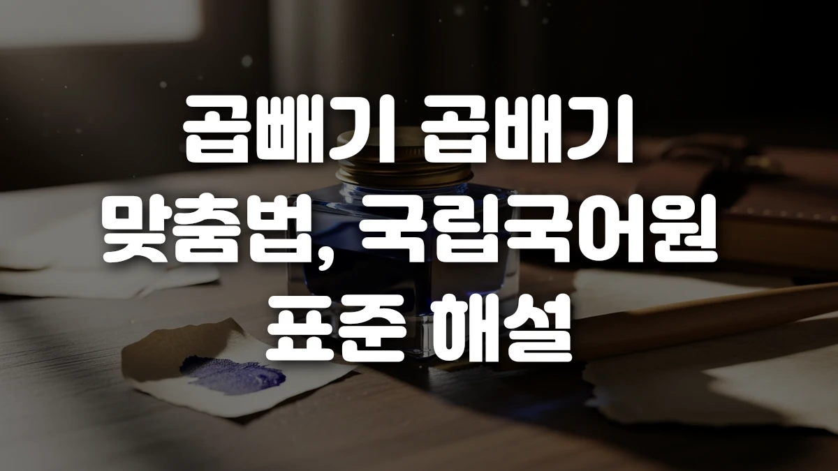 곱빼기 곱배기 맞춤법 국립국어원 표준 해설
