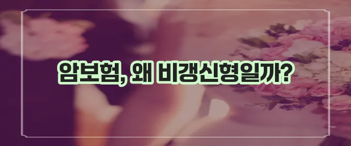 암 보험 비교로 비갱신형 암보험 꼭 준비하세요