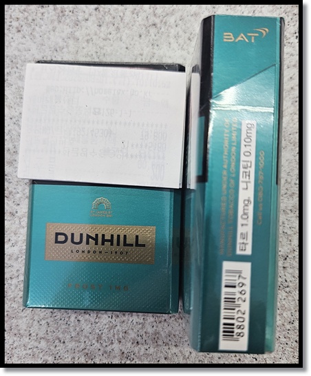 던힐 프로스트와 던힐 파인컷 프로스트: 제품 맛 향 가격 스펙 멘솔 담배 비교 분석