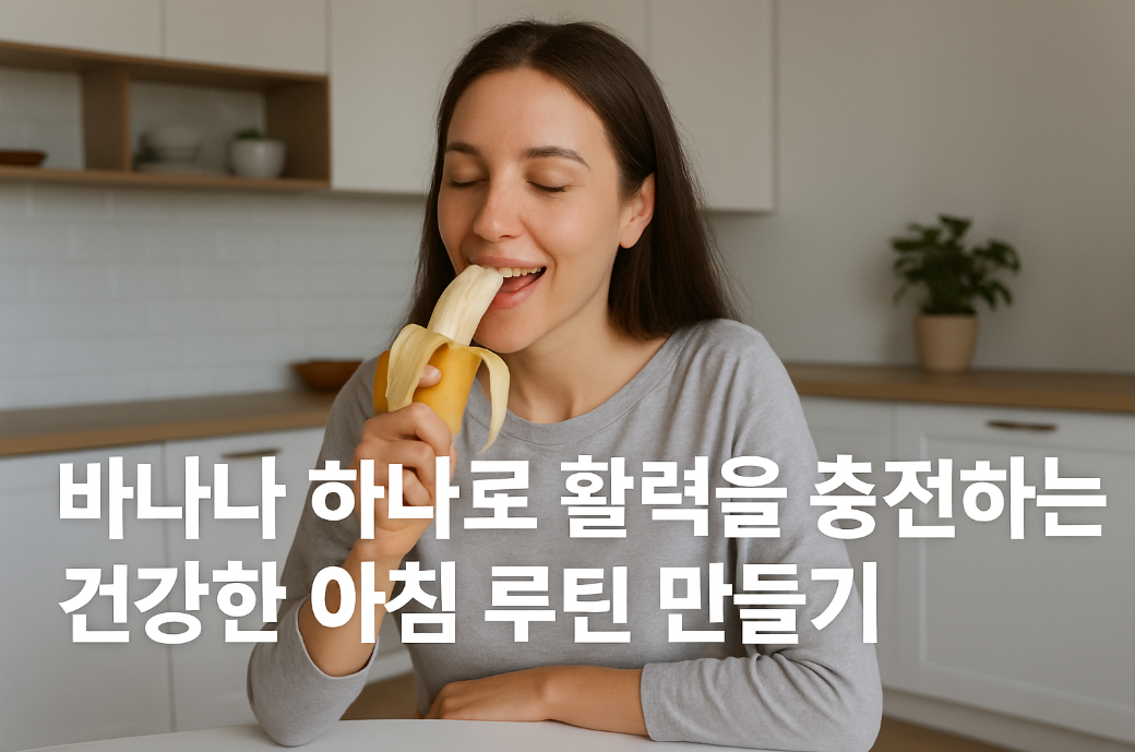 바나나 하나로 활력을 충전하는 건강한 아침 루틴 만들기