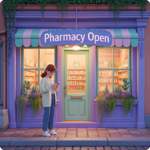일요일(저녁) 문 여는 약국 이미지