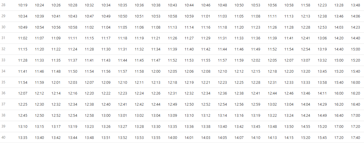 6009번 공항버스 시간표