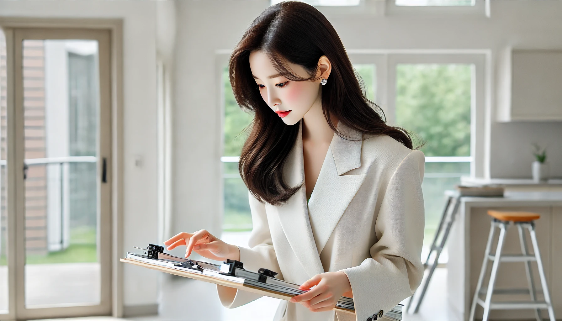 아파트 하자를 확인하는 이미지