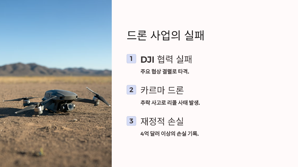 드론 사업의 실패