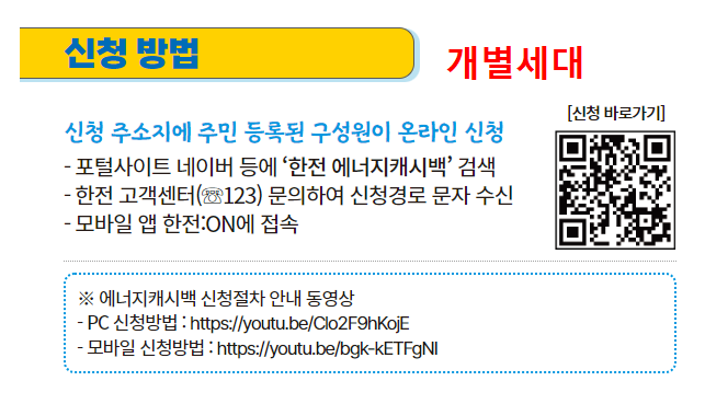 한전 에너지 캐시백 신청