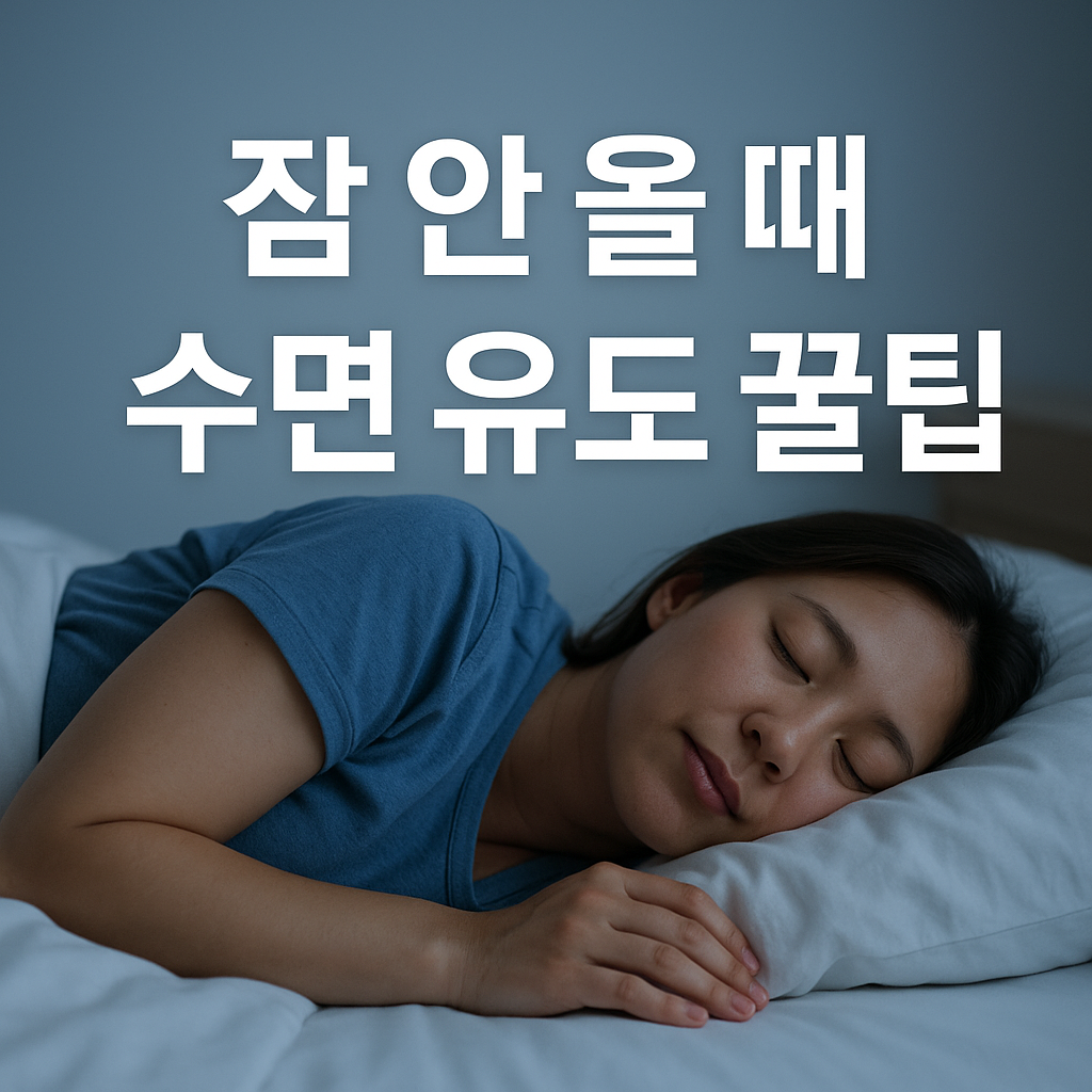 불면의 밤, 잠 안 올 때 효과적인 수면 유도 팁