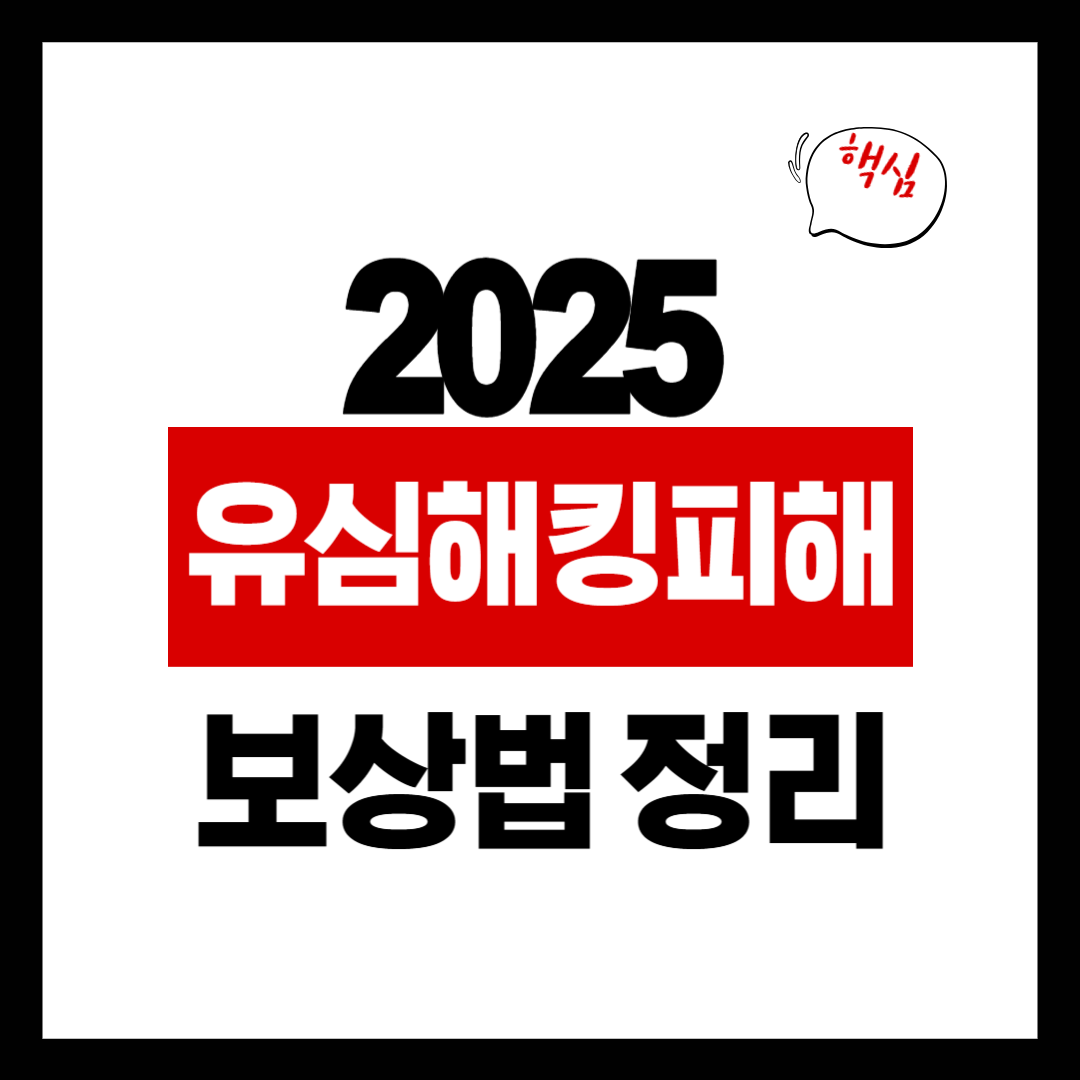2025 유심 해킹 피해 보상법 정리