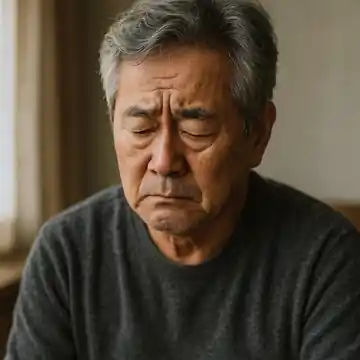 우울증 노인 이미지