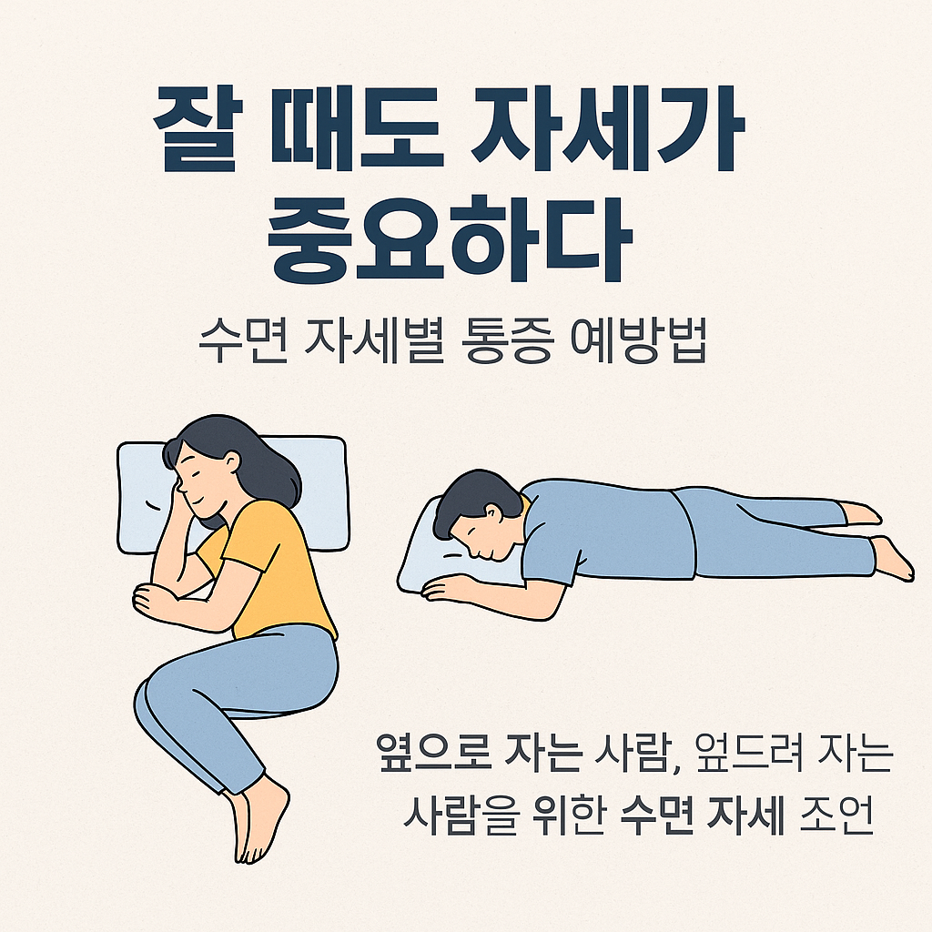 잘 때도 자세가 중요하다 &ndash; 수면 자세별 통증 예방법