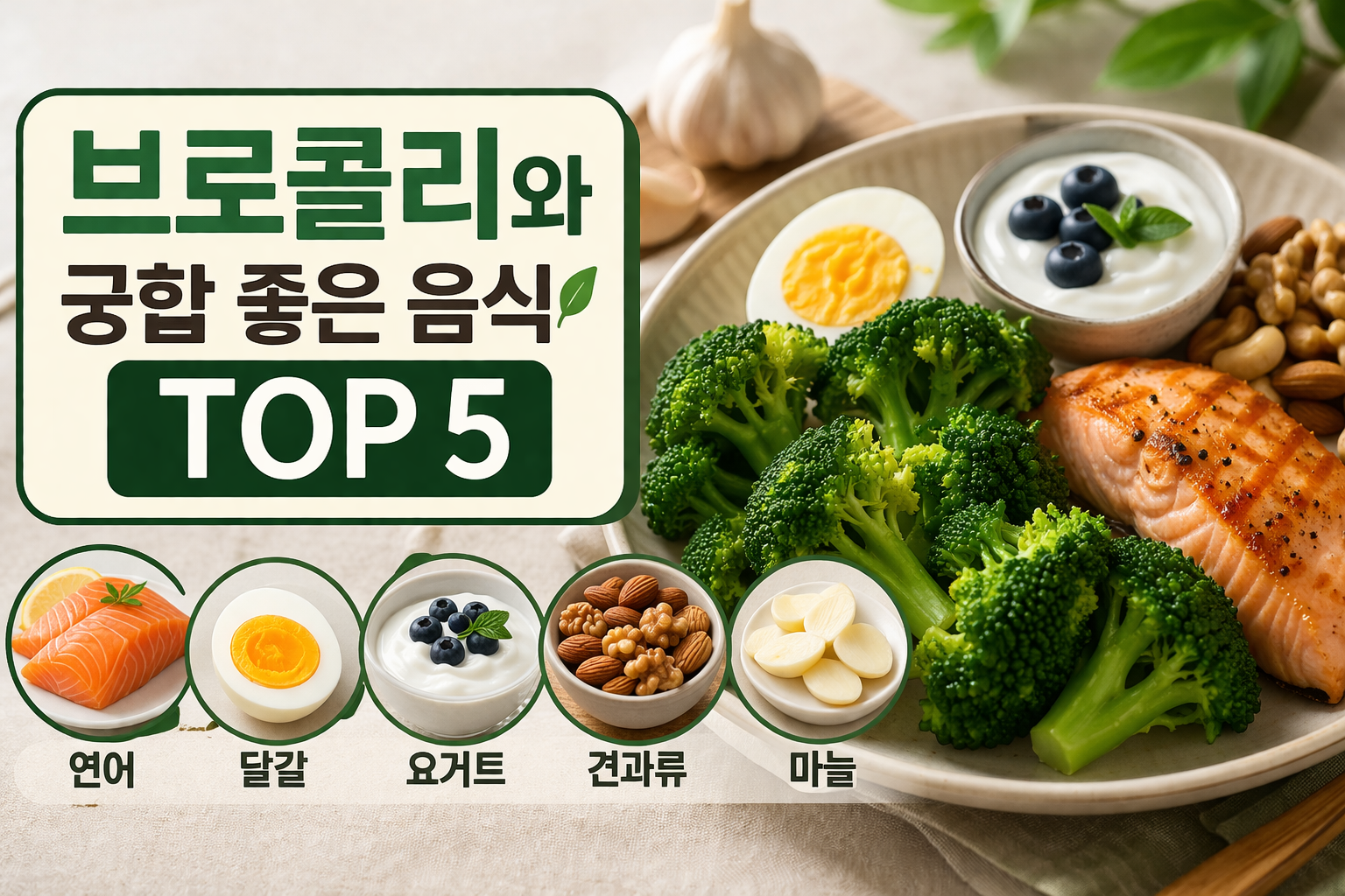 브로콜리와 궁합 좋은 음식