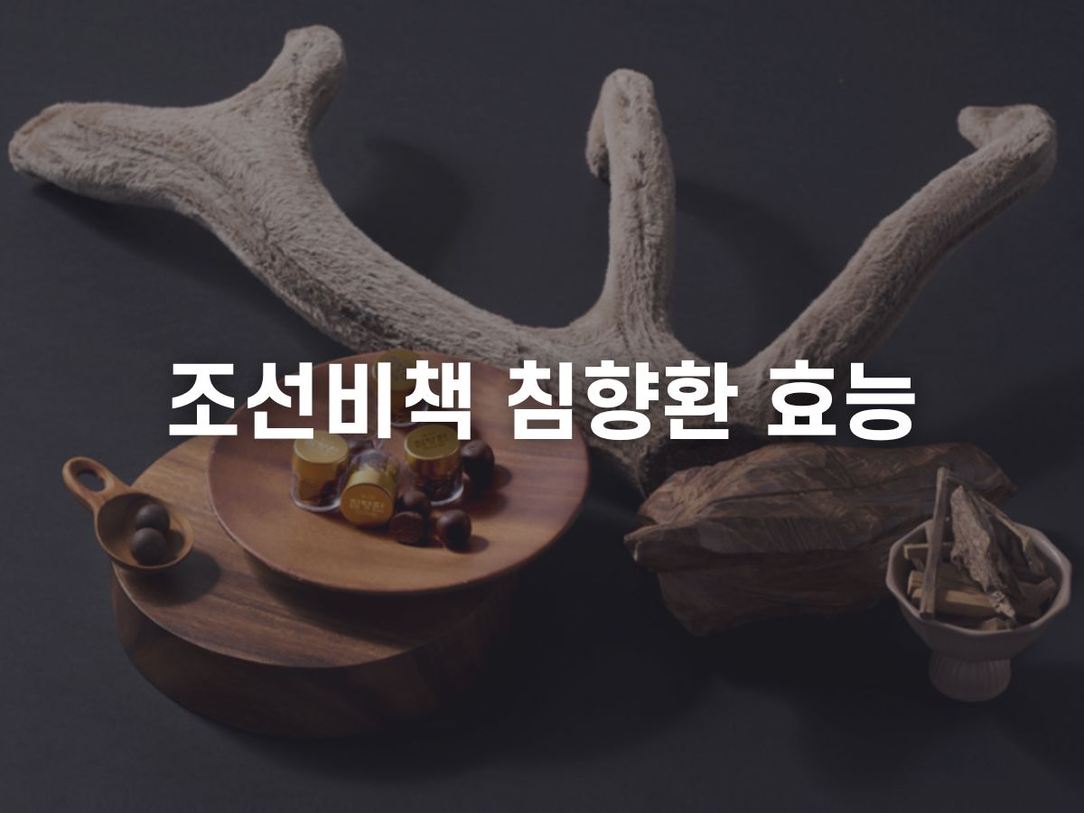 조선비책 침향환 효능 (조선황림)