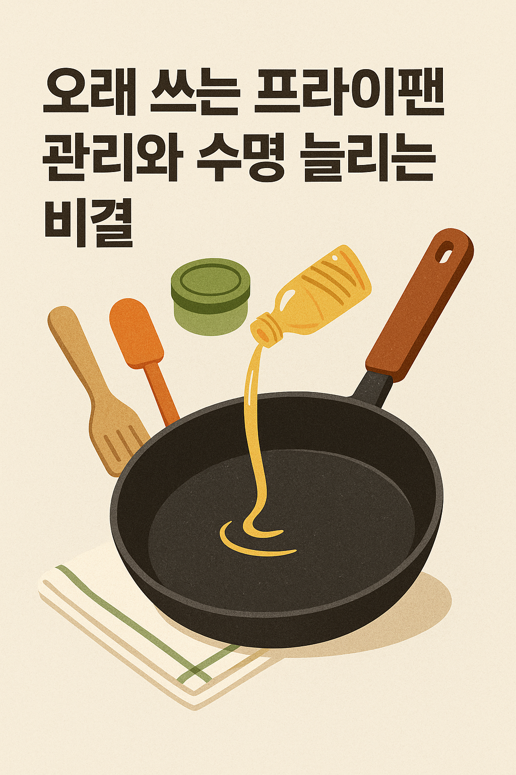 오래 쓰는 프라이팬 관리와 수명 늘리는 비결