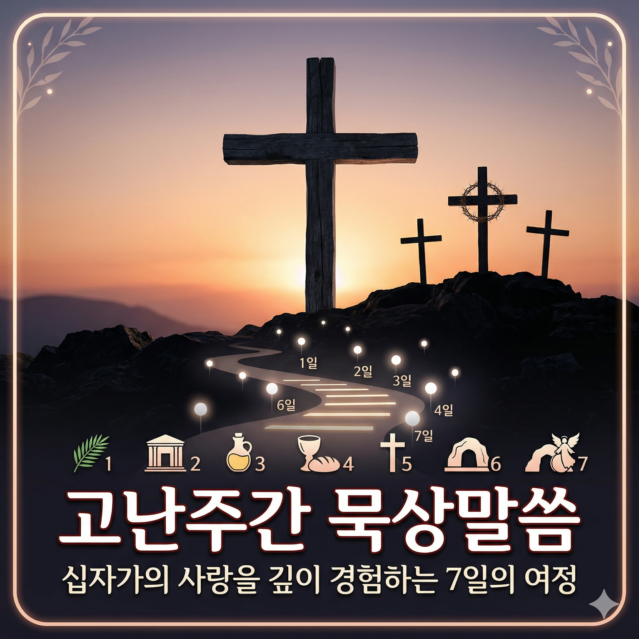고난주간 묵상말씀, 십자가의 사랑을 깊이 경험하는 7일의 여정