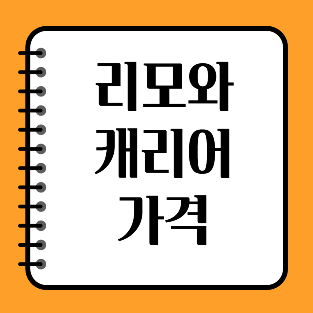 리모와 캐리어 가격 장점 단점
