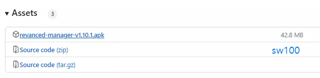 ReVanced Manager 깃허브 페이지