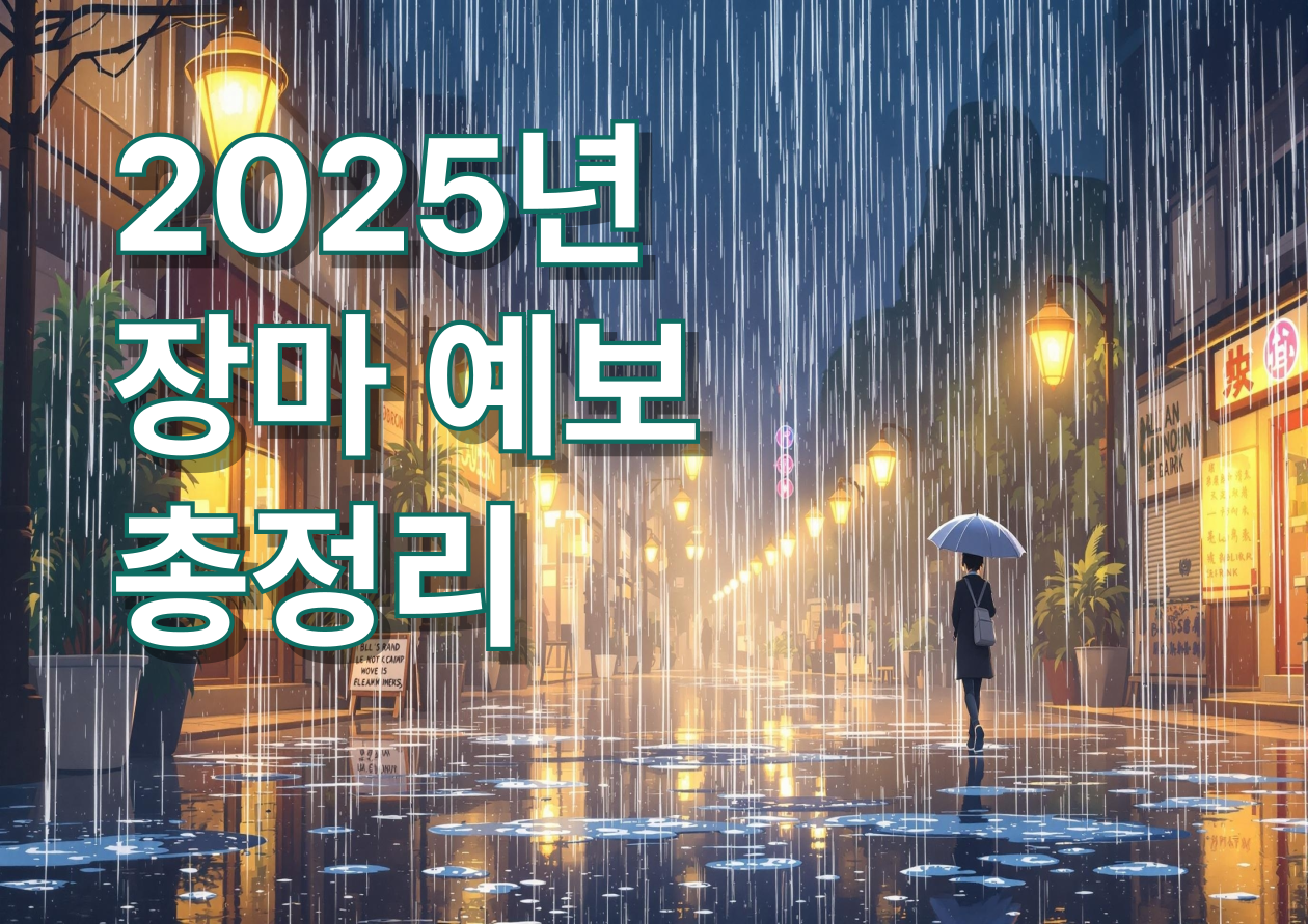 25년 장마예보 총정리 이미지