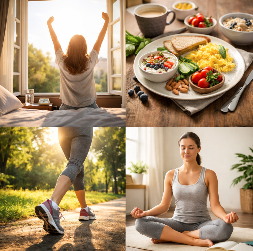 건강한 아침 습관 관련 사진