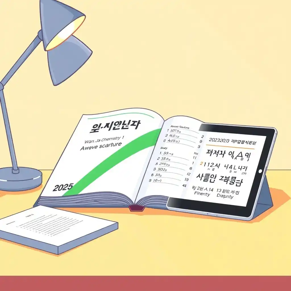 2025 완자 화학1 답지 PDF를 가장 빠르게 찾는 3가지 방법을 시각적으로 안내하는 자료