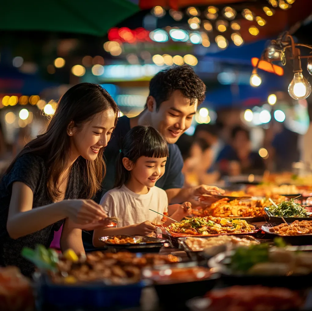 코타키나발루-현지음식먹는-한국가족01