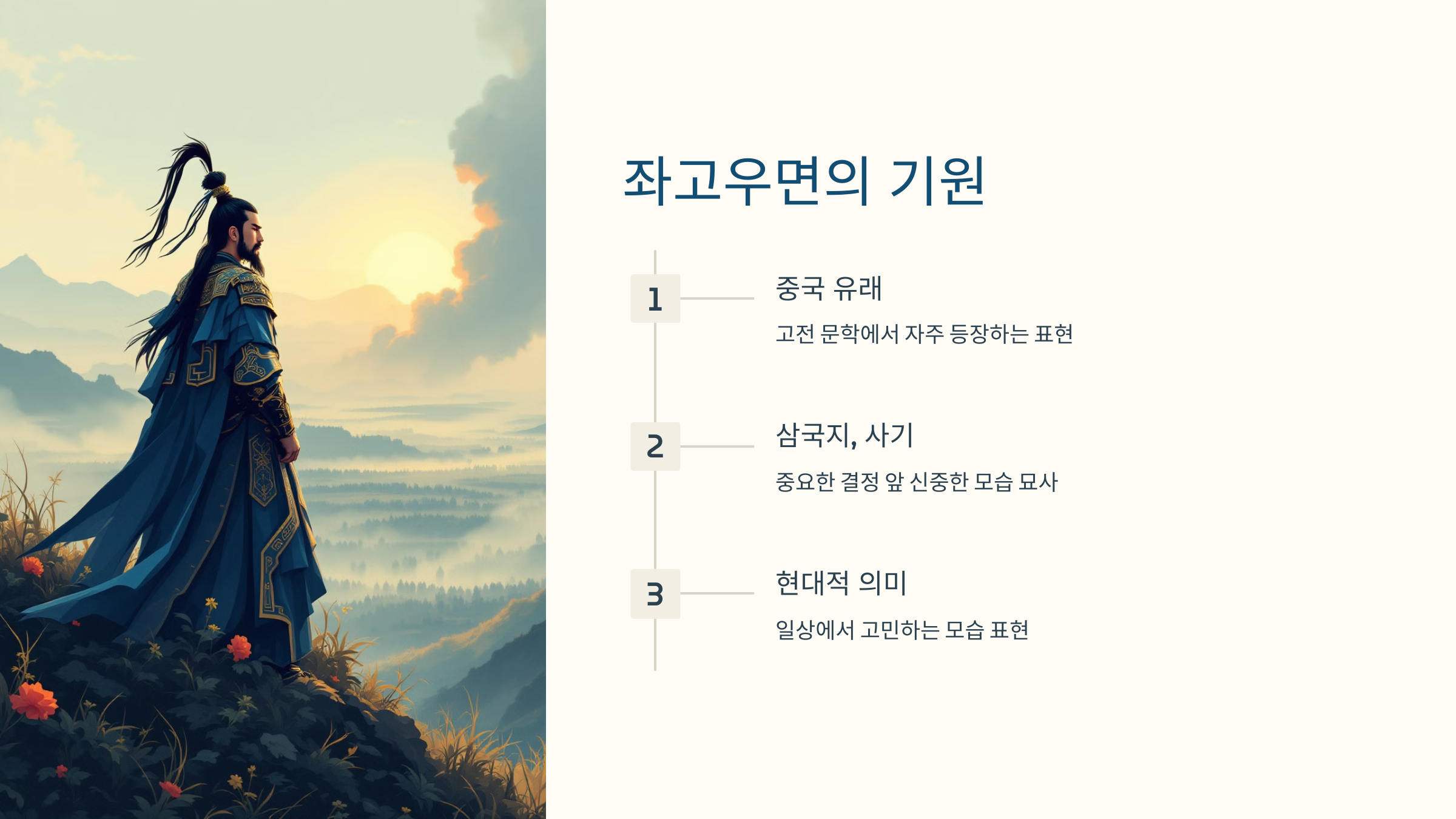 좌고우면 뜻