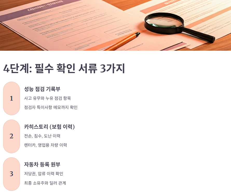 4. 현장 방문 전: 필수 확인 서류 3가지