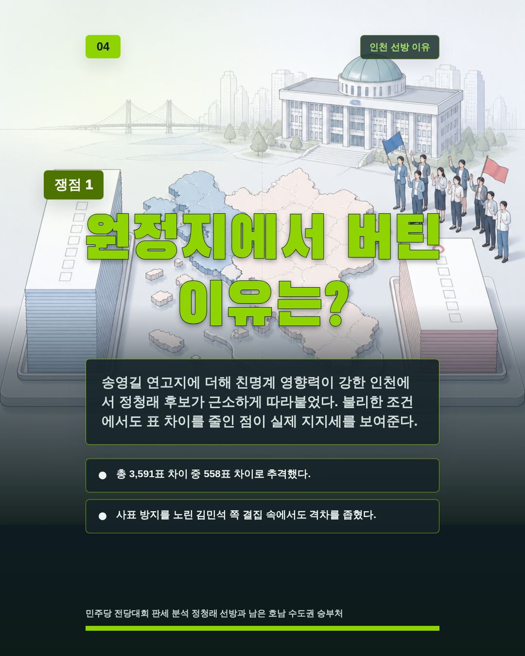 원정지에서 버틴 이유는?