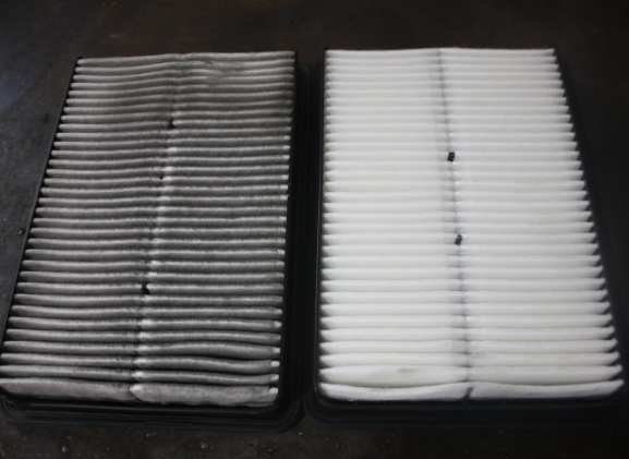 싼타페DM 에어크리너교환