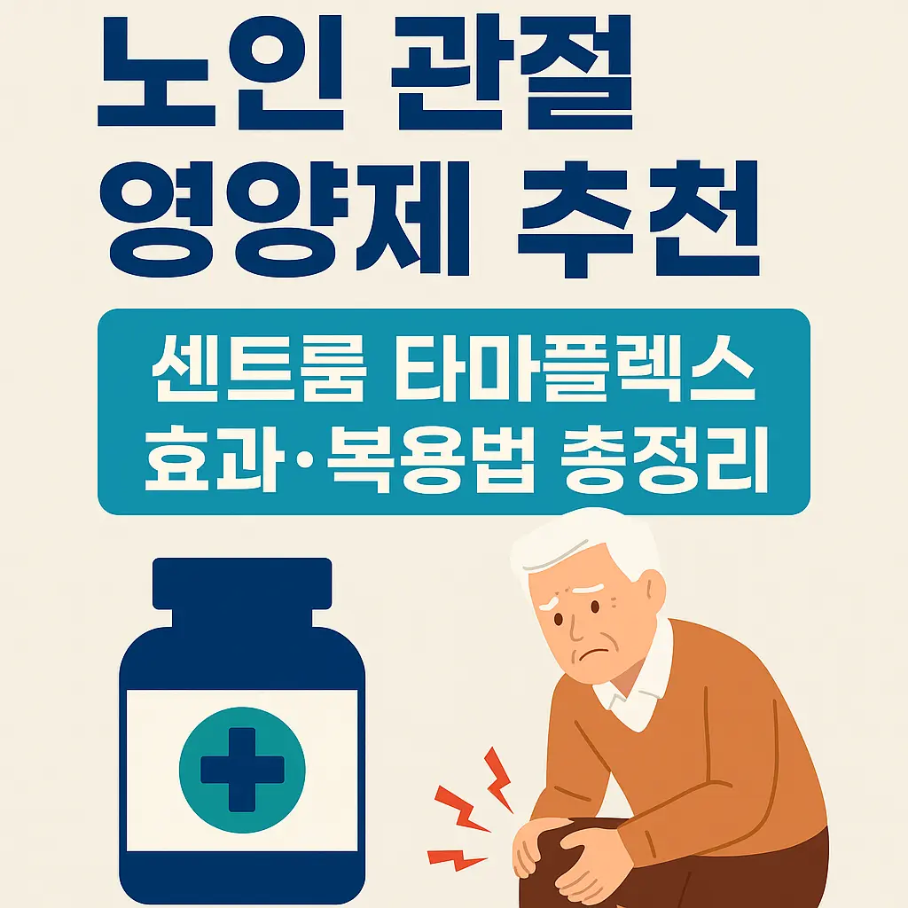 노인 관절 영양제 추천 센트룸 타마플렉스 올인원 효과와 복용법·후기 총정리
