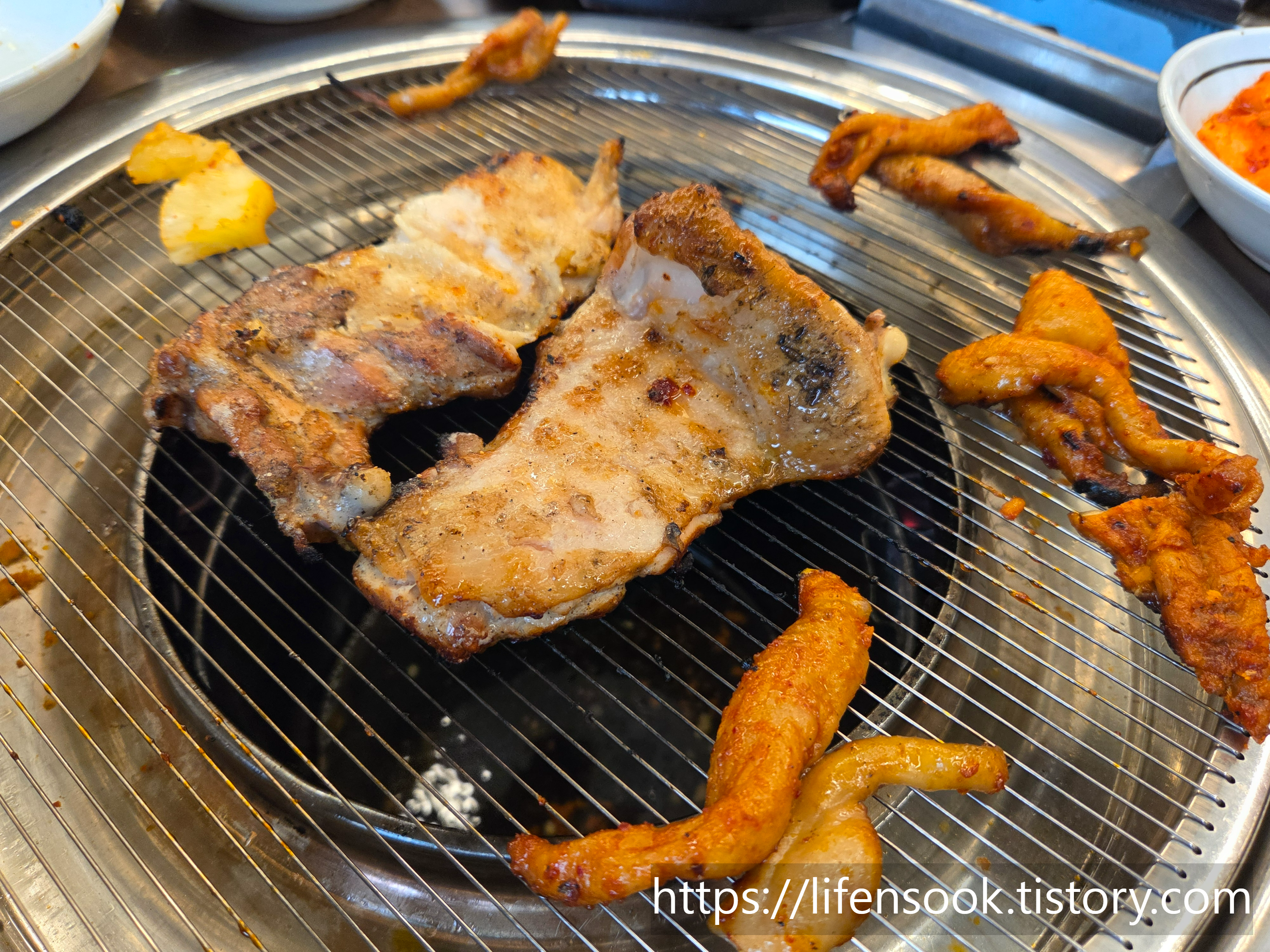 계화원 짚불 훈연 숯불닭갈비 간장