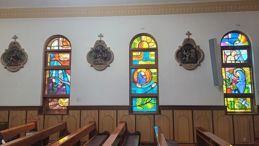원동 주교좌성당 십자가의 길, 스테인드글라스 사진