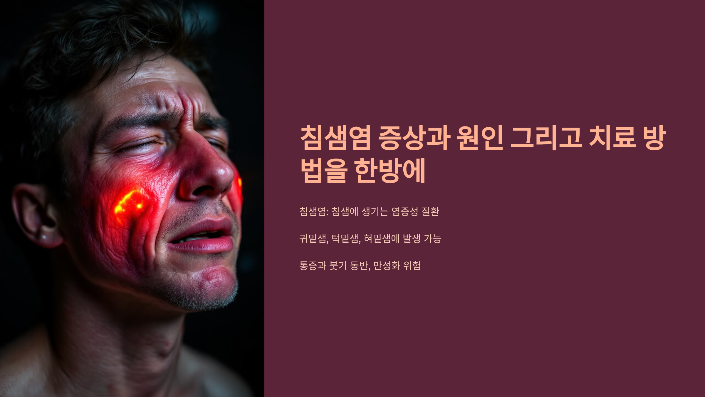 침샘염 증상과 원인 그리고 치료 방법을 한방에