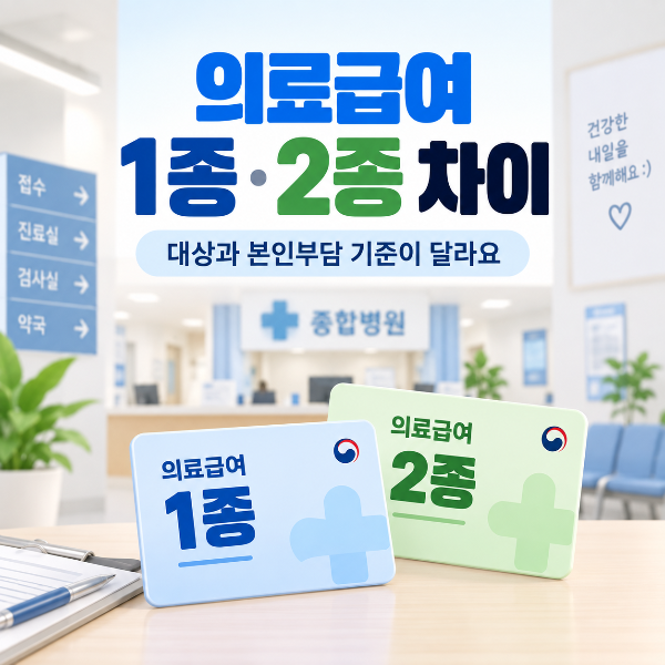 2026년 의료급여 1종 2종 차이