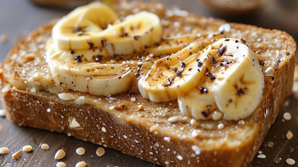 땅콩버터가 발라진 식빵