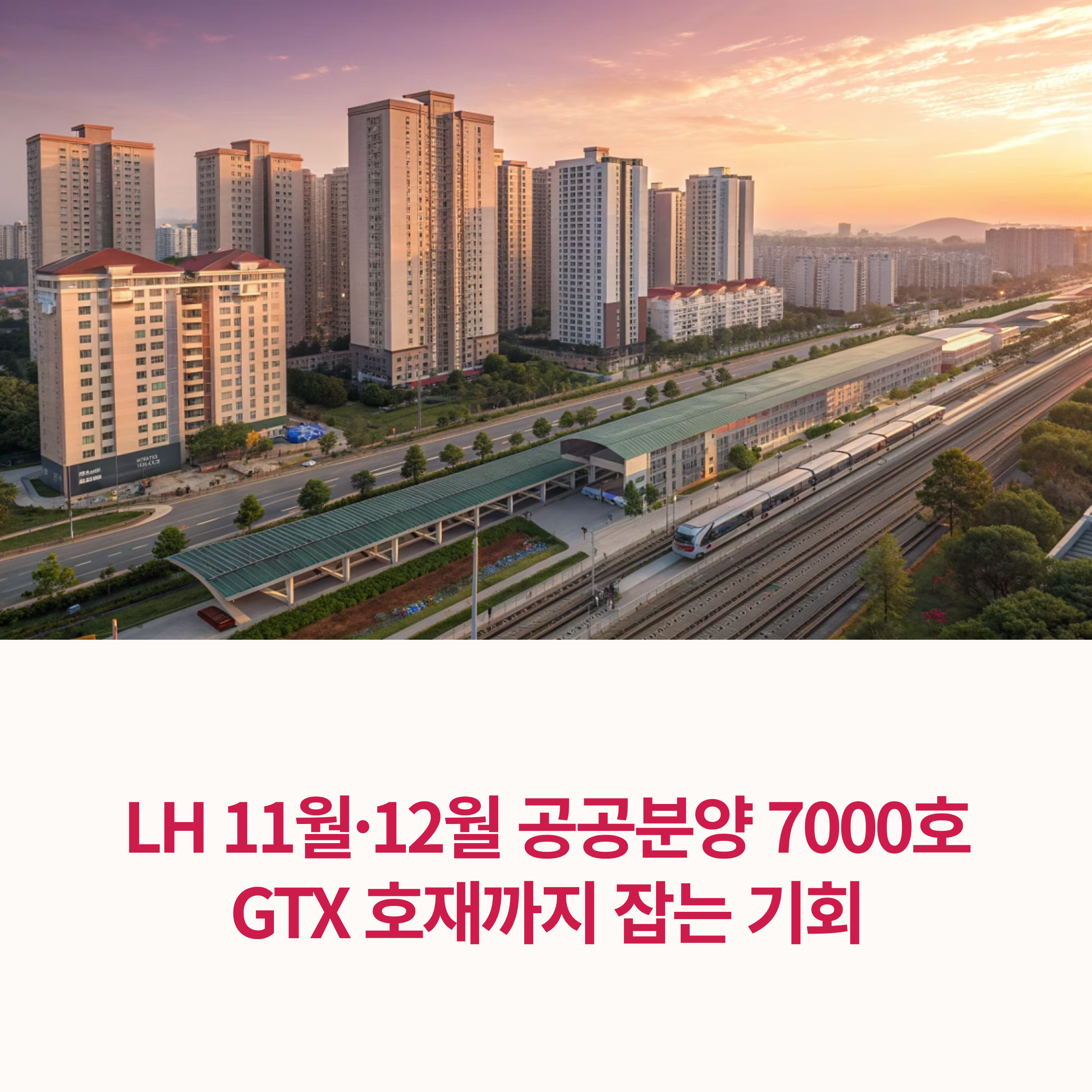 LH 11&middot;12월 공공분양 7000호, GTX 호재까지 잡는 기회
