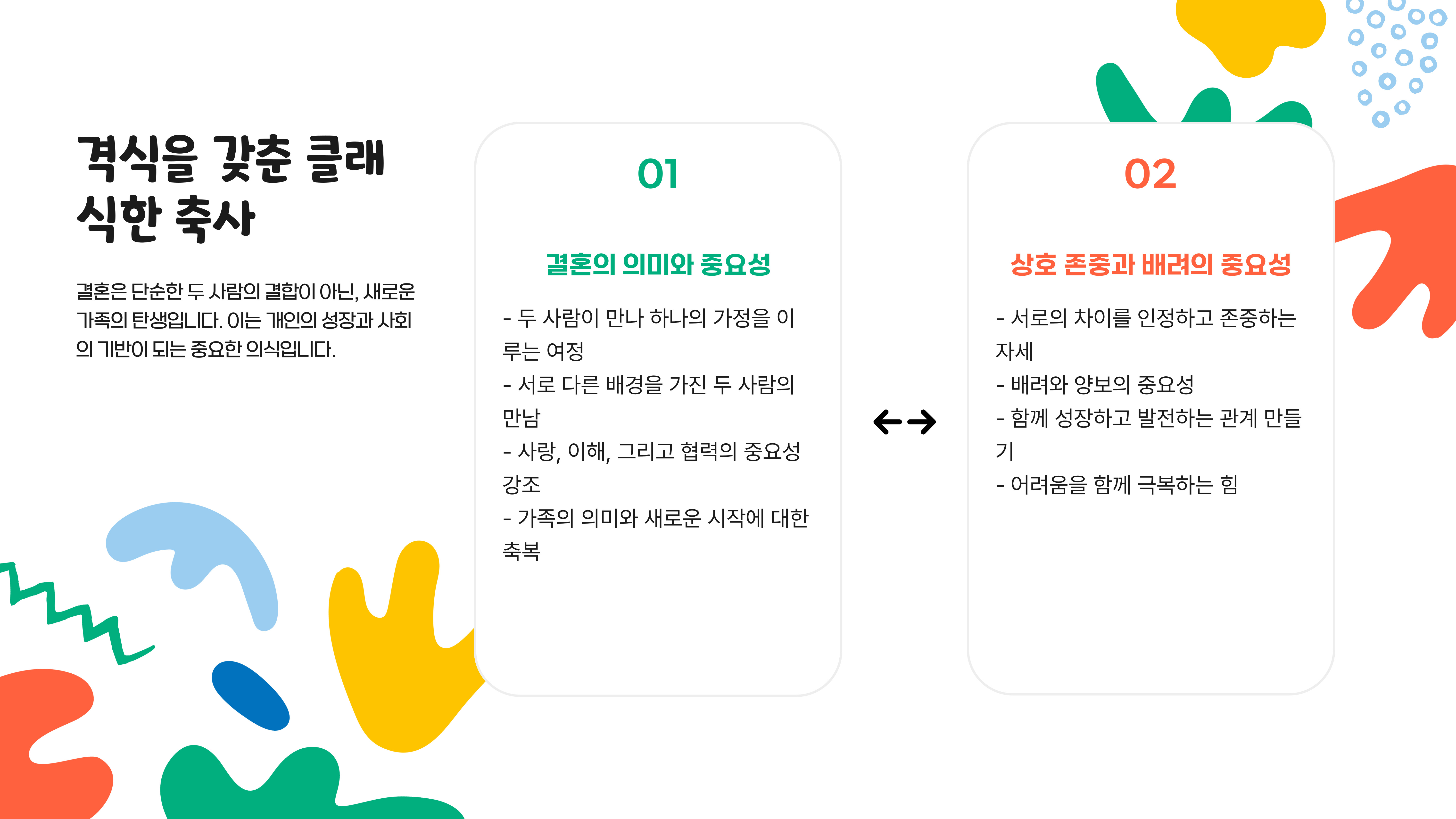 아들 결혼식 덕담