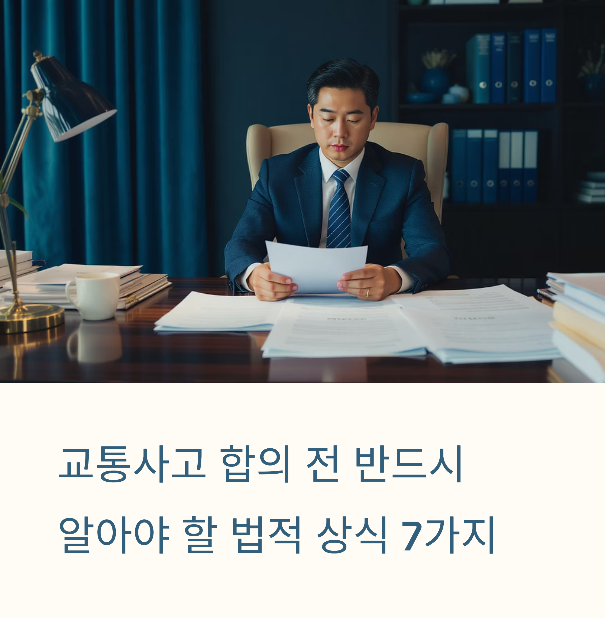 교통사고 합의전 알아야 할 법적 상식