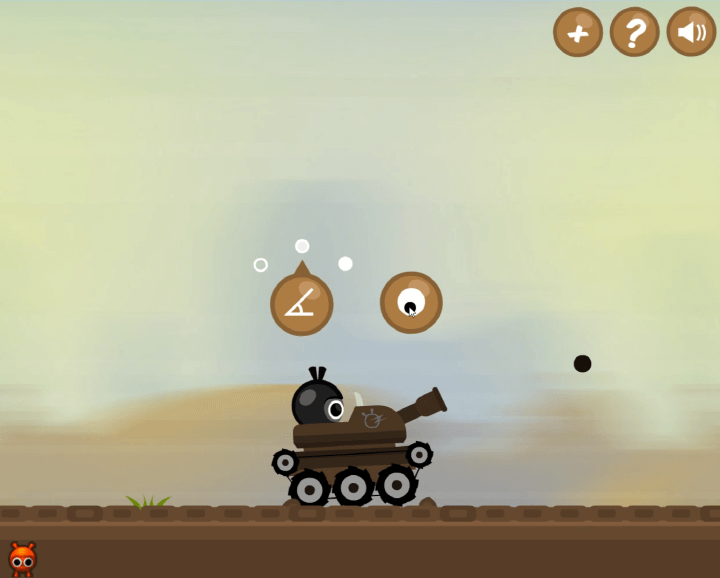 마우스를-정확한-위치에-클릭하여-대포를-쏘는-화면