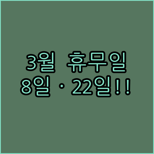 홈플러스 잠실점 3월 휴무일 확인 8..