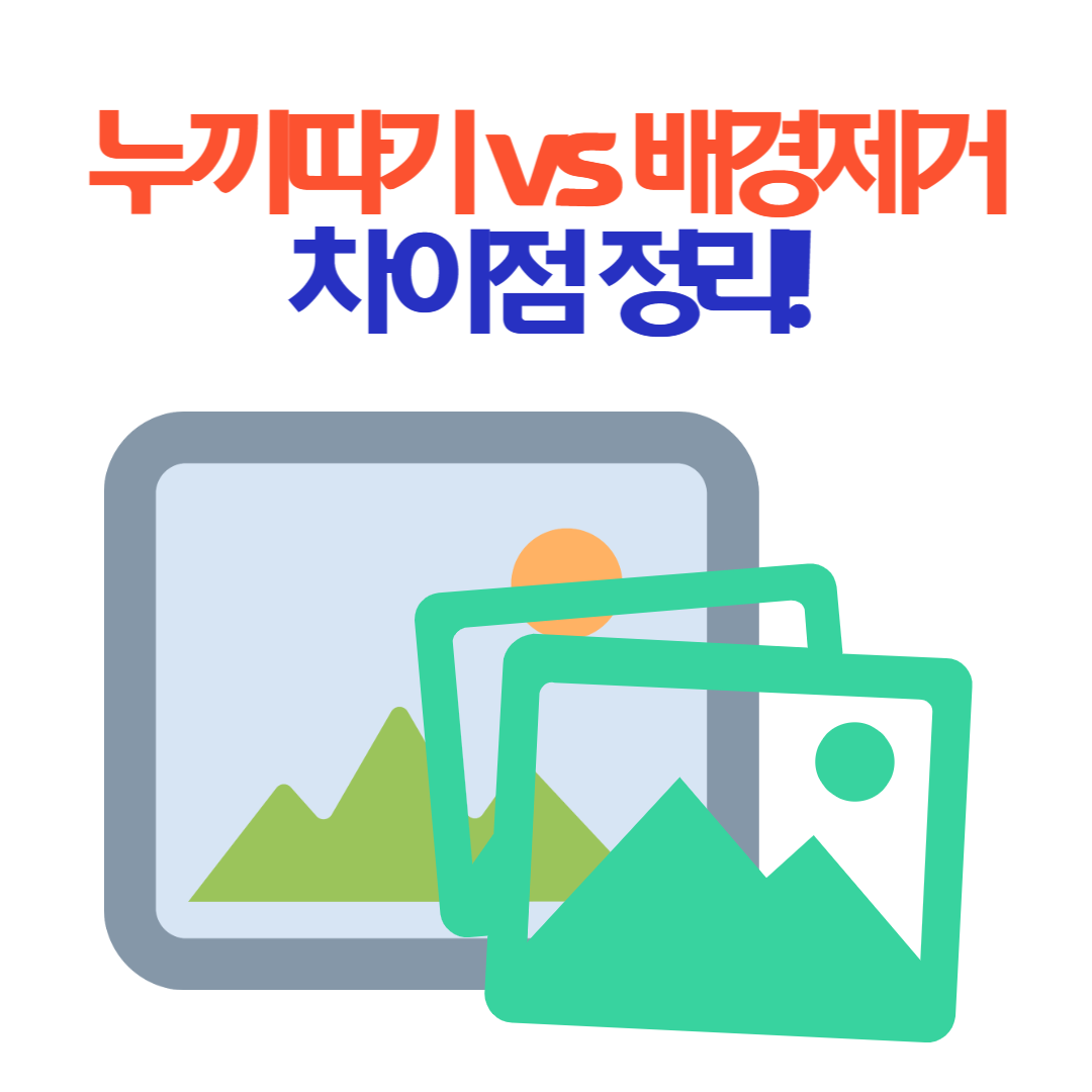 누끼따기 vs 배경제거, 뭐가 다른가요? 🔍 헷갈리는 차이점 정리!