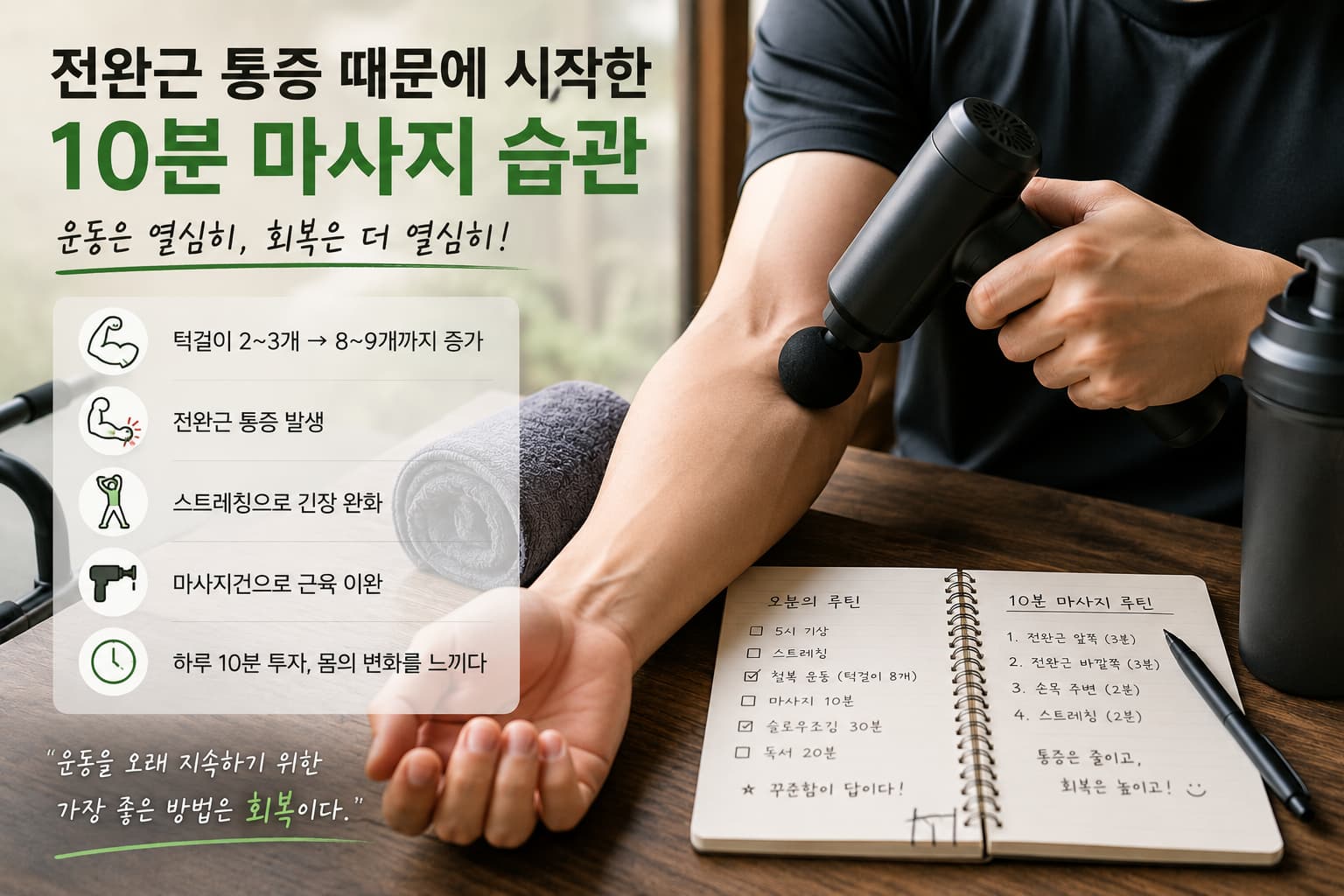 전완근 마사지