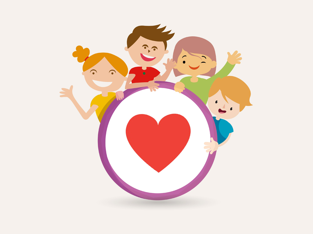 행복한 아이들 일러스트 무료 이미지 다운로드